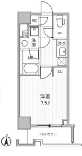 シーズンフラッツ両国サウス　204号室　間取り