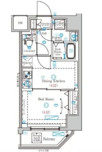 MIND両国　301号室　間取り