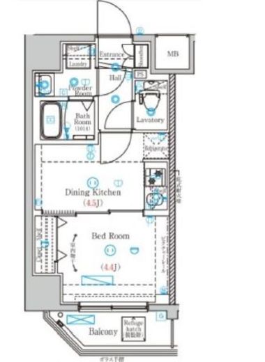 MIND両国　602号室　間取り