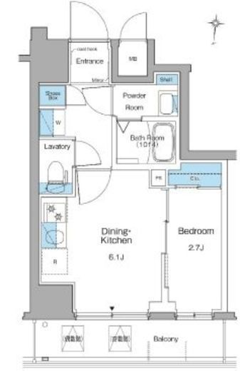 ルフォンリヴェント清澄白河　902号室　間取り