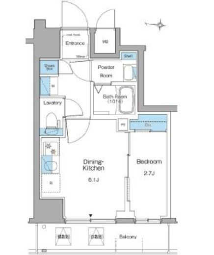 ルフォンリヴェント清澄白河　402号室　間取り