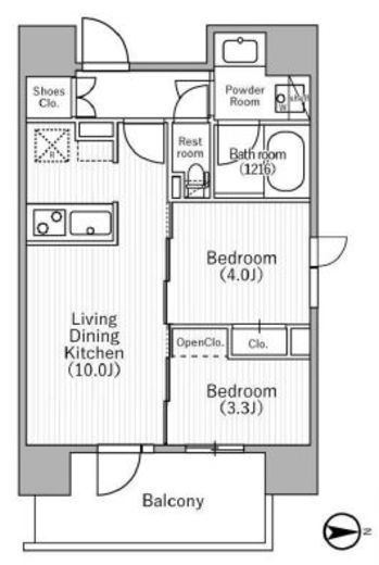 nido MOTOASAKUSA　701号室　間取り