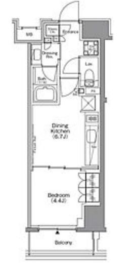 ザ・パークハビオ本所吾妻橋　702号室　間取り