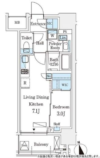 シーズンフラッツ浅草六丁目　702号室　間取り