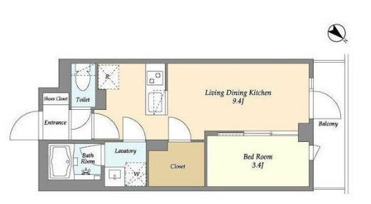 ドゥーエ曳舟2　102号室　間取り