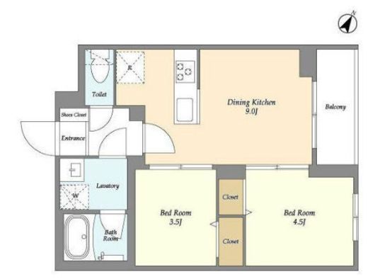 ドゥーエ曳舟2　207号室　間取り
