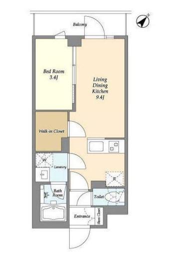 ドゥーエ曳舟2　405号室　間取り