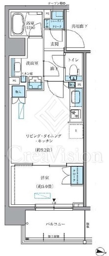 パークアクシス新大橋　203号室　間取り