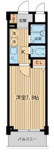 アーデン目黒不動前　403号室　間取り