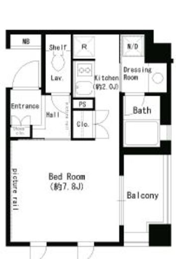 パークアクシス学芸大学　309号室　間取り