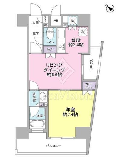 コンフォリア三宿　904号室　間取り