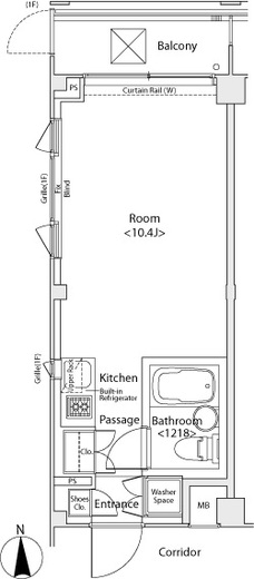 イプセ蒲田ウエスト　222号室　間取り