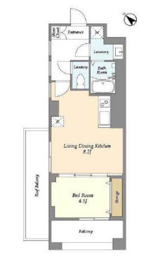 HF目黒行人坂レジデンス　408号室　間取り