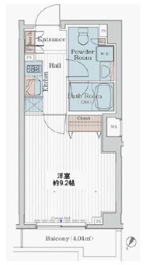 カスタリア三宿　213号室　間取り