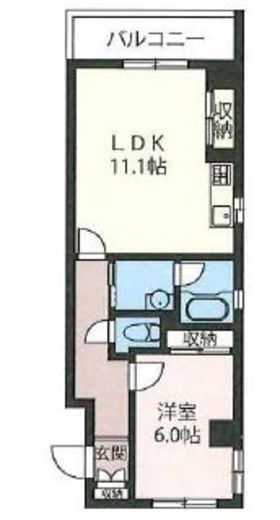 エスティメゾン三軒茶屋2　208号室　間取り