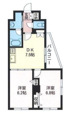 エスティメゾン三軒茶屋2　301号室　間取り