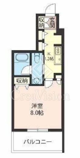 エスティメゾン三軒茶屋2　302号室　間取り