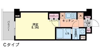 エスティメゾン代沢　111号室　間取り