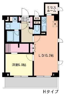 エスティメゾン代沢　229号室　間取り