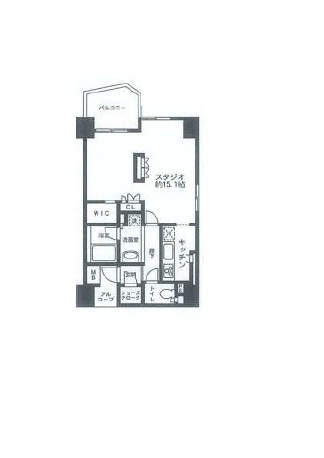 LaSante五反田　401号室　間取り