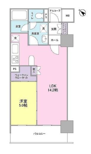 LaSante五反田　505号室　間取り