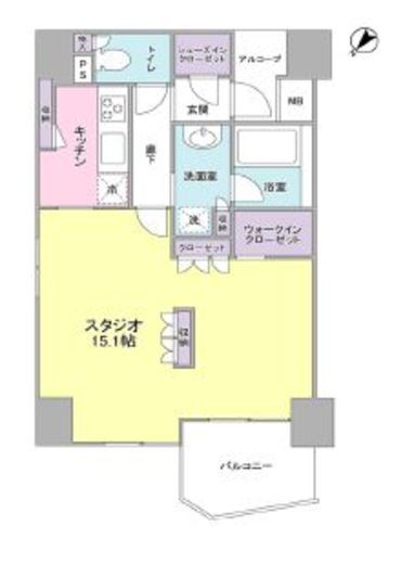 LaSante五反田　601号室　間取り
