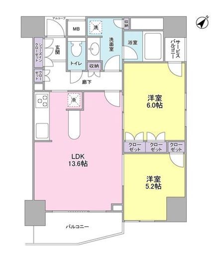 LaSante五反田　909号室　間取り