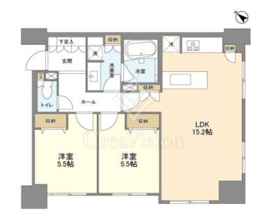 LaSante五反田　1107号室　間取り