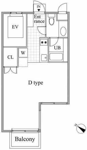 レジディア目黒2　304号室　間取り
