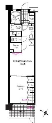 ブリリアイスト三軒茶屋アイビーテラス　402号室　間取り