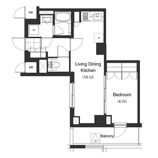 ブリリアイスト北沢　202号室　間取り