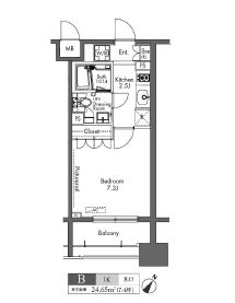 プラウドフラット三軒茶屋　903号室　間取り