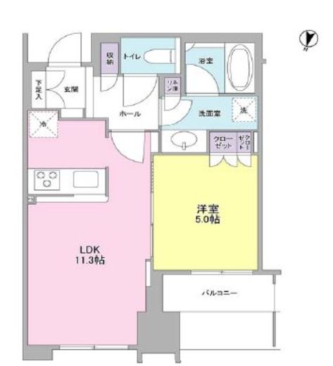 大崎ウエストシティタワーズ イースト　1810号室　間取り