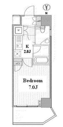 スペーシア池尻大橋　502号室　間取り