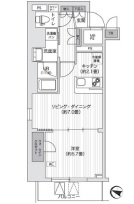 プライマル五反田　904号室　間取り