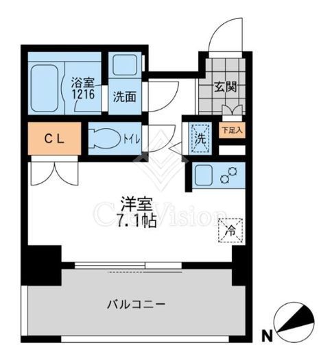 プライマル三軒茶屋　201号室　間取り