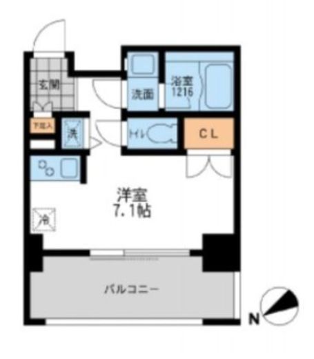 プライマル三軒茶屋　701号室　間取り