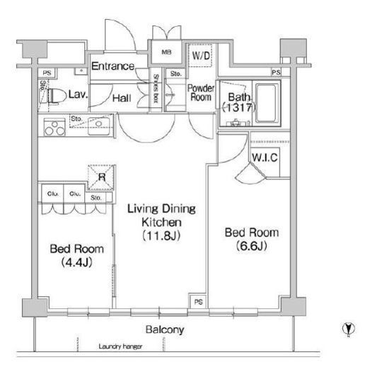 コンフォリア駒場　204号室　間取り