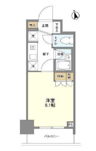 THEパームス学芸大学　208号室　間取り