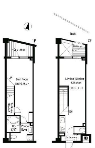JMFレジデンス世田谷三宿　215号室　間取り