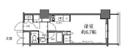 HF駒沢公園レジデンスタワー　1206号室　間取り