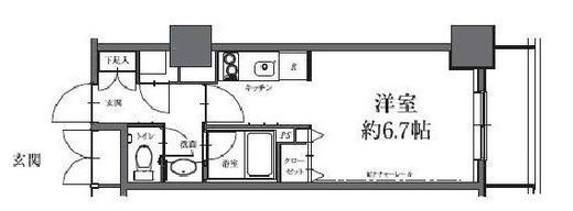 HF駒沢公園レジデンスタワー　1701号室　間取り