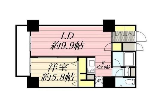 HF駒沢公園レジデンスタワー　1803号室　間取り