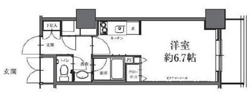 HF駒沢公園レジデンスタワー　206号室　間取り