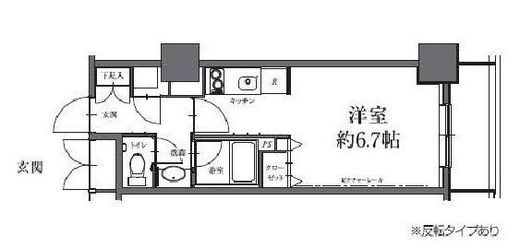 HF駒沢公園レジデンスタワー　2407号室　間取り