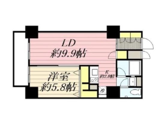 HF駒沢公園レジデンスタワー　2503号室　間取り