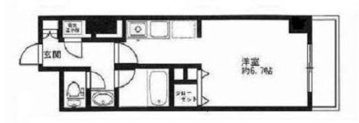 HF駒沢公園レジデンスタワー　2508号室　間取り