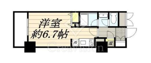 HF駒沢公園レジデンスタワー　2602号室　間取り