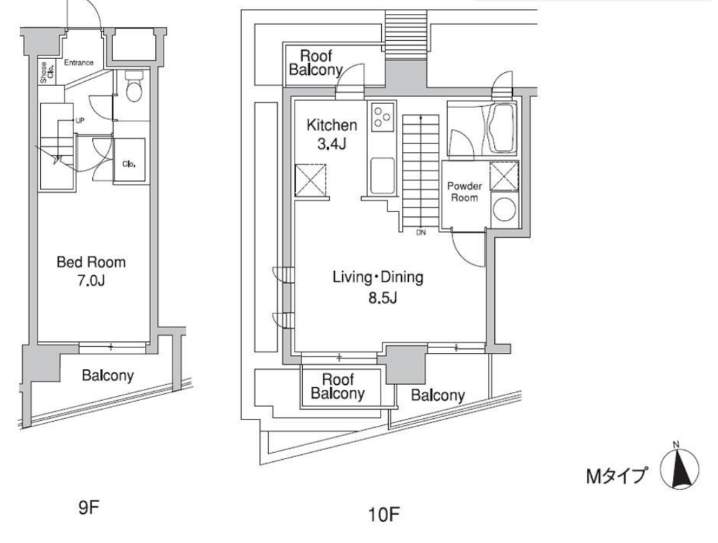 プラウドフラット代々木上原　902号室　間取り