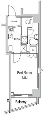プラウドフラット代々木上原　504号室　間取り